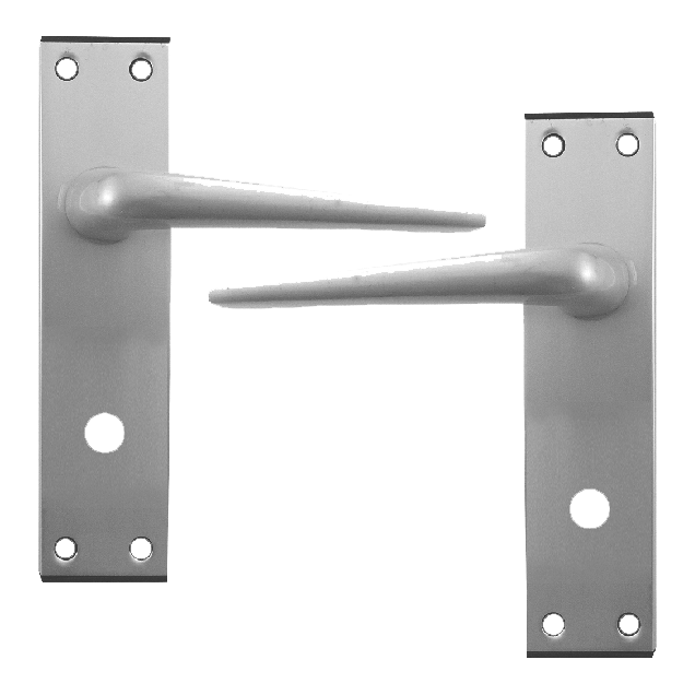 DORTREND 4212 Shirley Plate Mounted Lever Lock Furniture Bathroom Right Handed - Anodised Aluminium
