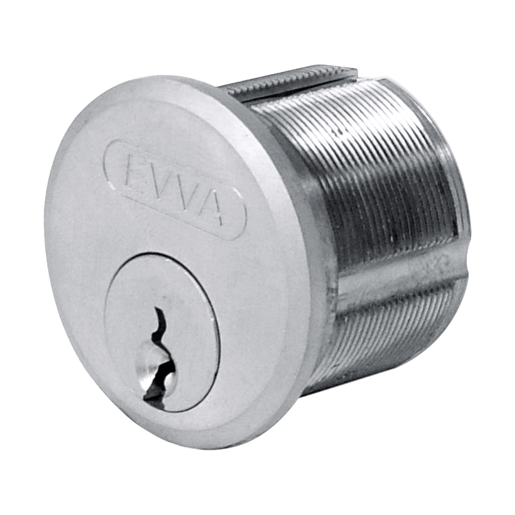 EVVA A5 RM1 Screw-In Cylinder Keyed To Differ Single - Nickel Plated