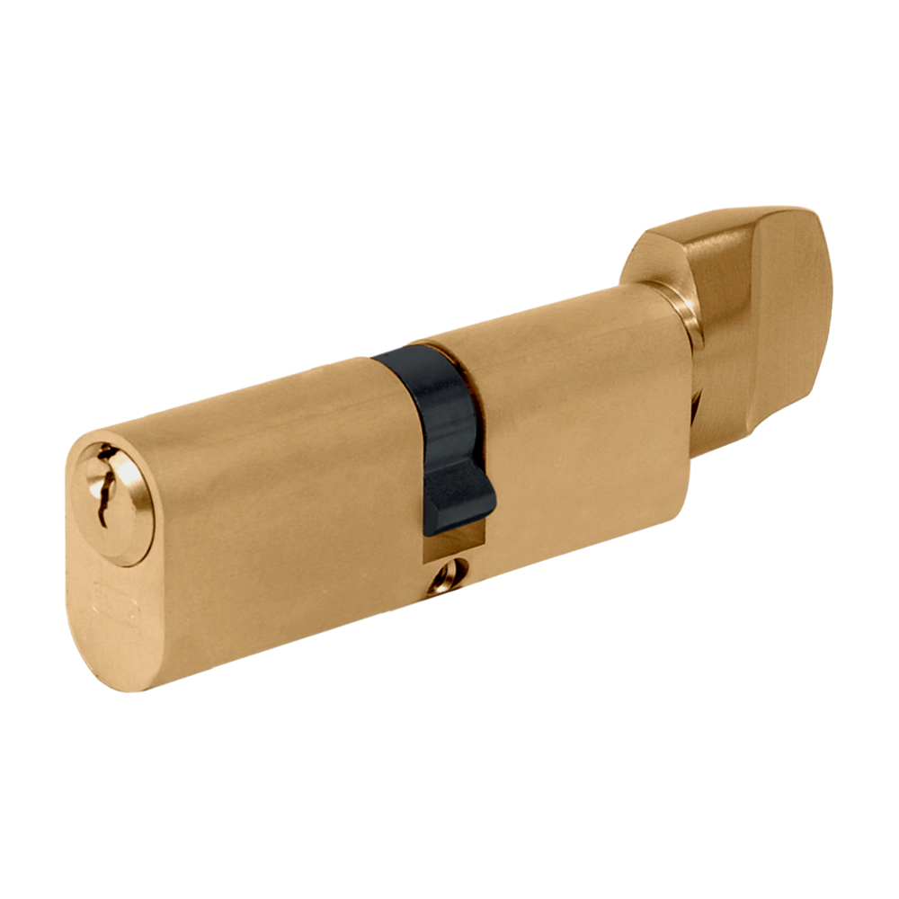 EVVA A5 OKZ Oval Key & Turn Cylinder 82mm 41-T41 36-10-T36 Keyed To Differ - Polished Brass