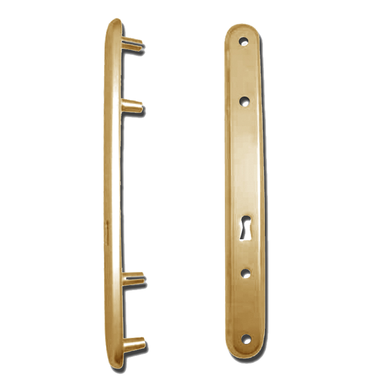 KICKSTOP 9601 300mm LockGuard UK - Polished Brass