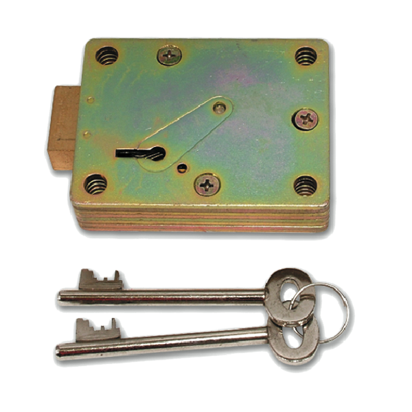 WALSALL LOCKS S1771 & S1772 Safe Lock 7 Lever Down Shoot - Zinc Plated