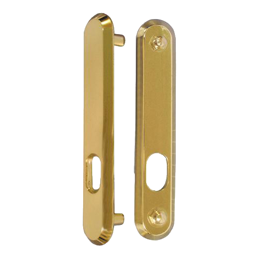 KICKSTOP 9600 188mm LockGuard Oval - Polished Brass