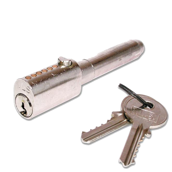 ILS Lock Sys FDM005 Oval Bullet Lock 90mm x 14mm x 33mm FDM.005-1 Keyed To Differ - Chrome Plated