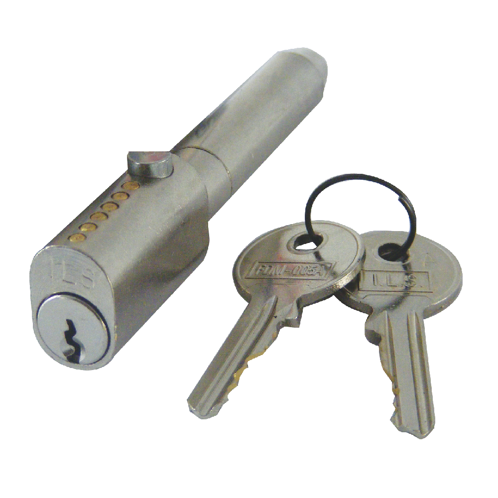 ILS Lock Sys FDM005 Oval Bullet Lock 90mm x 14mm x 33mm FDM.005-1 Keyed Alike - Chrome Plated
