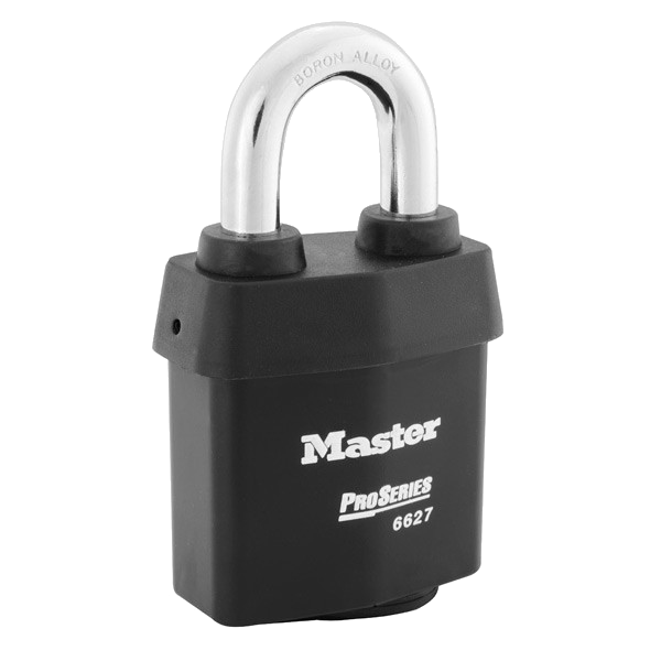 MASTER LOCK Pro-Series Padlock 67mm Open Shackle 6627WO - Black