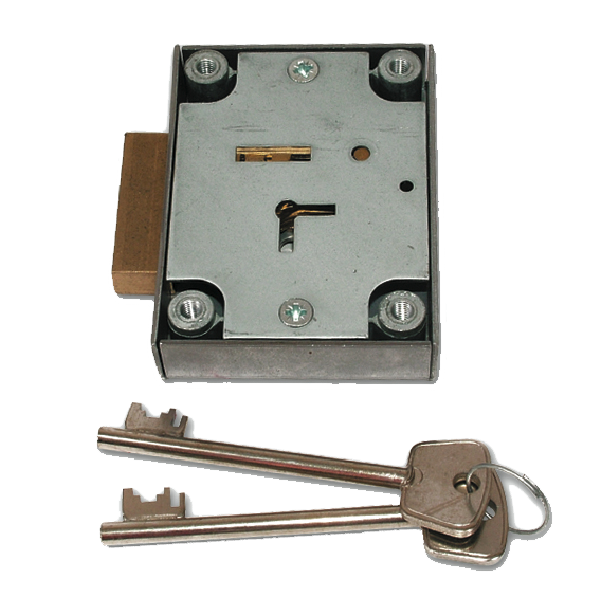 G&C Gun Cabinet Lock 7 Lever - Zinc Plated