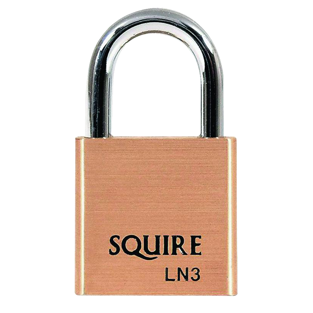 SQUIRE Lion Range Brass Open Shackle Padlocks 30mm Keyed To Differ Pro - Brass