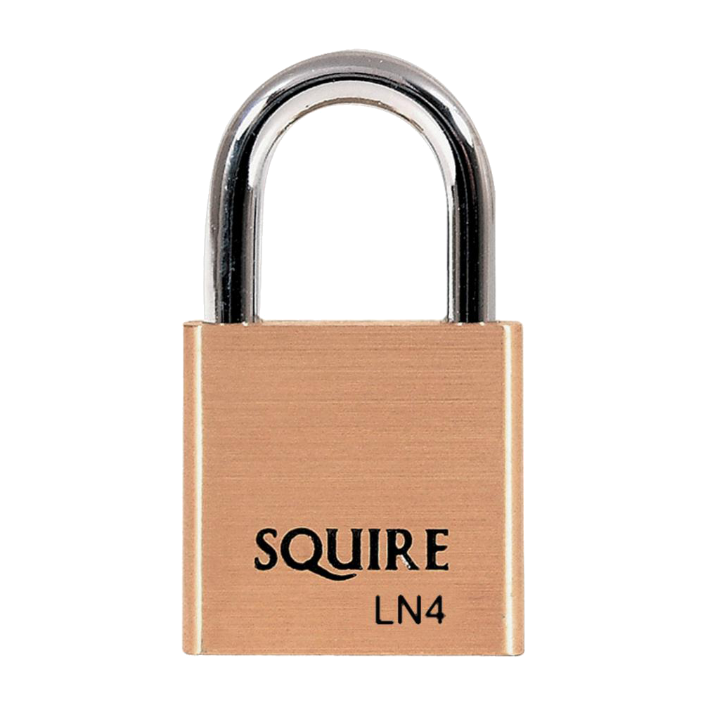 SQUIRE Lion Range Brass Open Shackle Padlocks 40mm Keyed To Differ Pro - Brass
