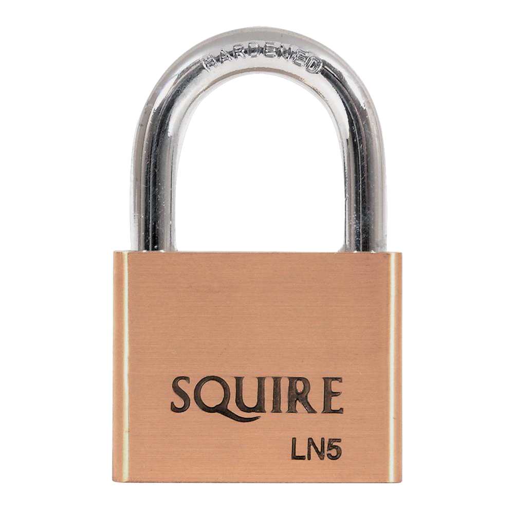 SQUIRE Lion Range Brass Open Shackle Padlocks 50mm Keyed To Differ Pro - Brass