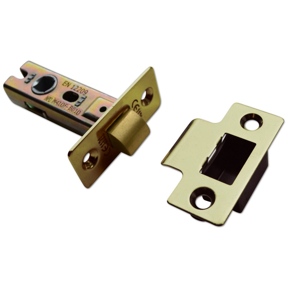 ASEC Vital Tubular Latch 65mm - Polished Brass