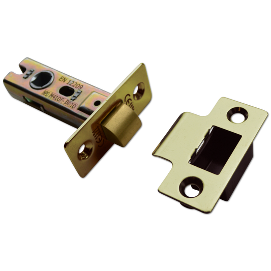 ASEC Vital Tubular Latch 65mm - Polished Brass