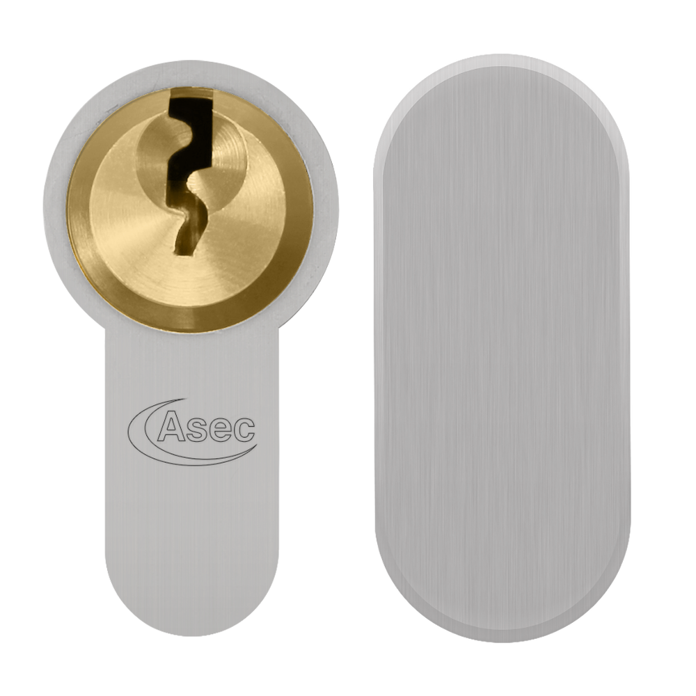 ASEC Vital 6 Pin Key & Turn Euro Dual Finish Snap Resistant Cylinder 70mm 30/40T 25/10/35T - Dual Finish 
