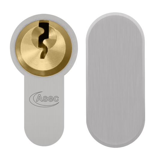 ASEC Vital 6 Pin Key & Turn Euro Dual Finish Snap Resistant Cylinder 120mm 75/45T 70/10/40T - Dual Finish 