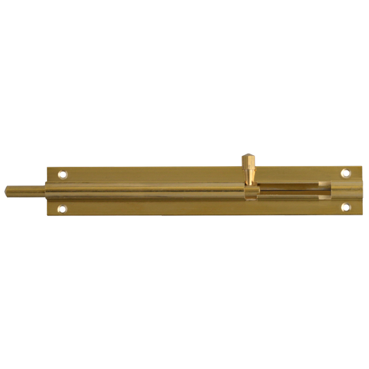 ASEC VITAL Brass 25mm Wide Straight Barrel Bolt 150mm - Polished Brass